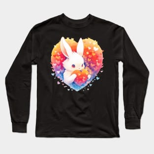 Cute Love Bunny Easter Valentine Long Sleeve T-Shirt